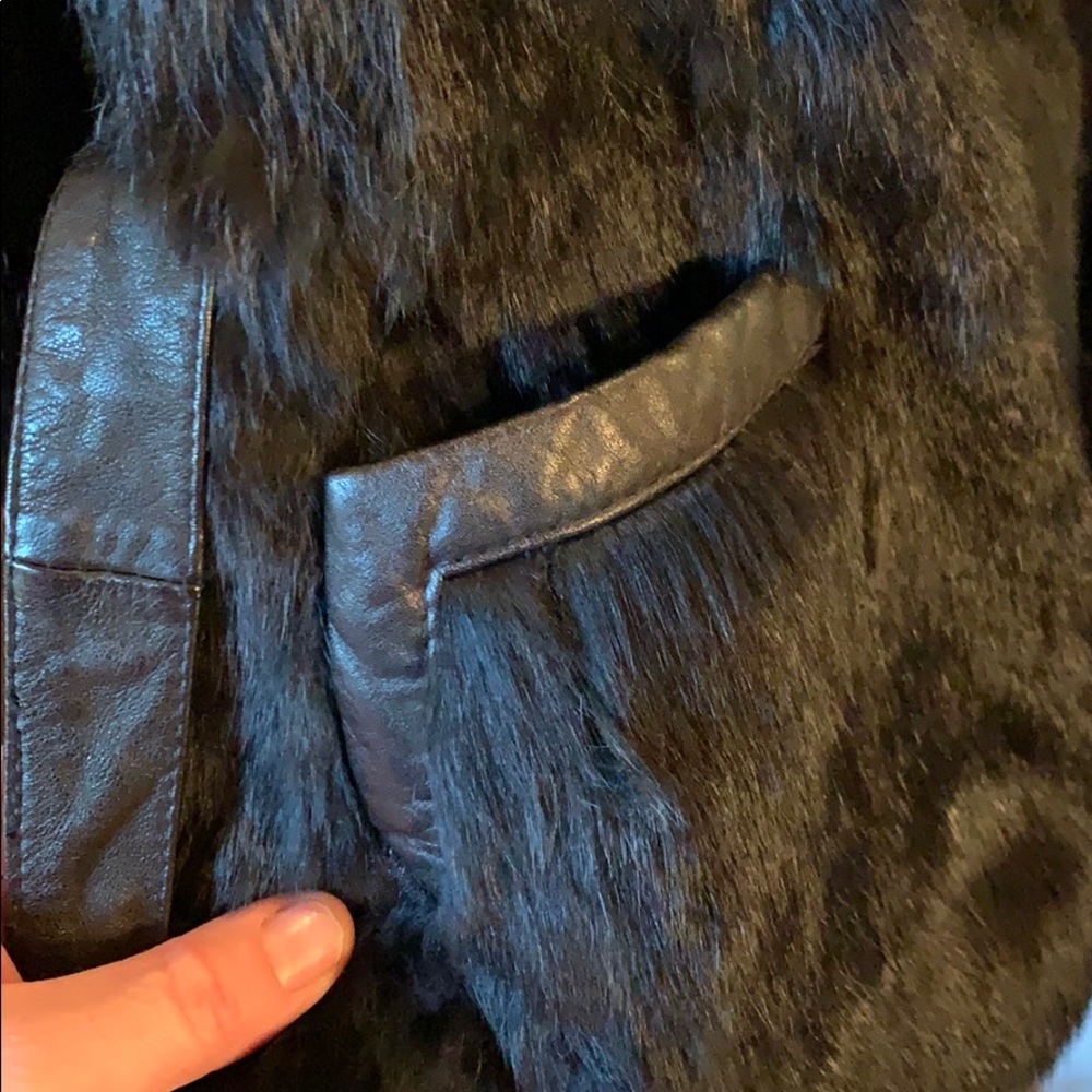 VINTAGE! Rabbit fur coat. - Picture 3 of 4